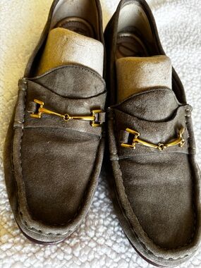 Sam Edelman Olive Suede Bit Loafers